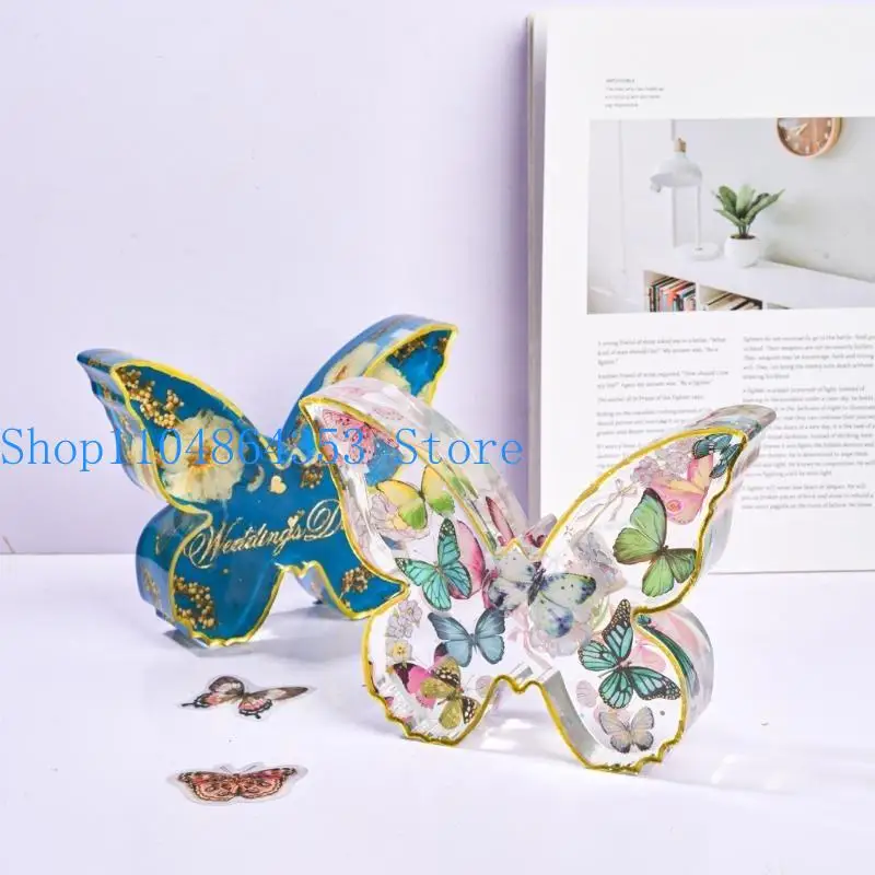 

652F Большие силиконовые формы в виде бабочек Художественные формы из смолы Принадлежности для ручного изготовления для создания