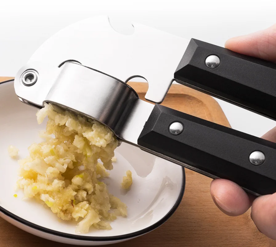Stainless Steel Manual Garlic Press Thickened Garlic Grinder Kitchen Tool for Making Garlic Paste And Mash