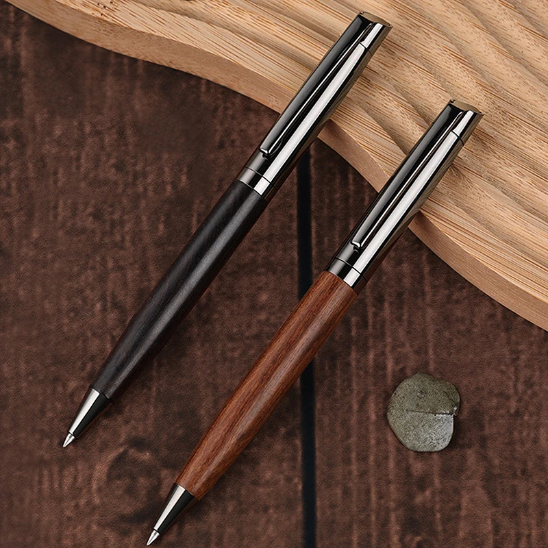 1Pcs Premium Metal Neutral Pen With Gift Box For Smooth Writing Experience And High-End Design-Black Ink-Office-With Case