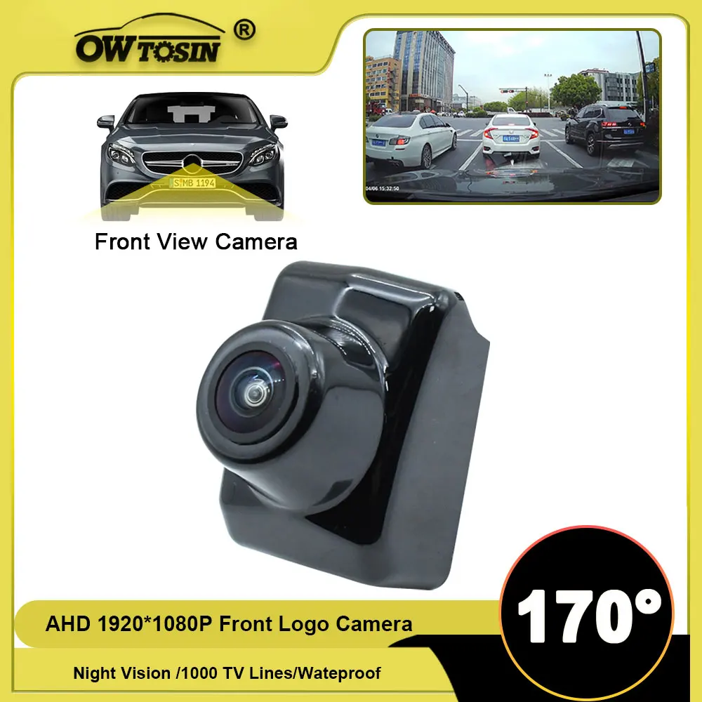 AHD 1920*1080P 170° Front Logo View Camera For Mercedes Benz C Class W205 2016 2017 2018 2019 2020 2021 Vehicle  Car Camera