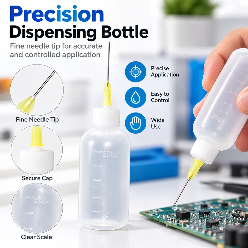 5-120ML Plastic Liquid Alcohol Bottle For Dispenser Rosin Solder Flux Paste For Phone PCB Cleaning Welding Repair Tools - Detail Angle #02