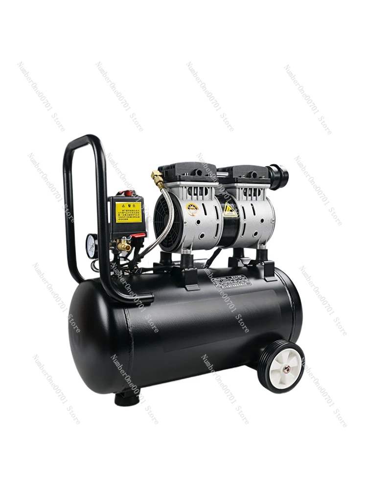 Mute Air Pump Air Compressor Small High Pressure Oil FreeCompressor 220V Woodworking Paint Air Pump