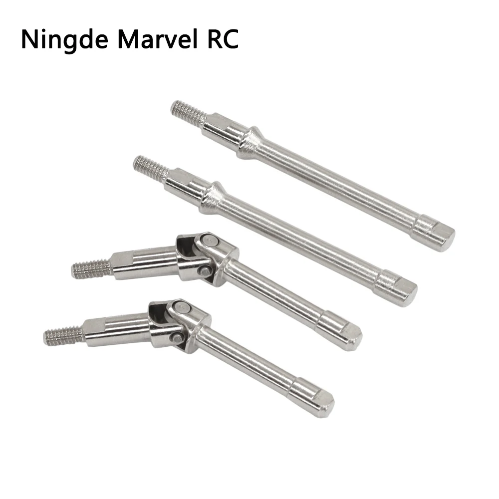 Steel CVD Front and Rear Drive Shafts Suitable for Axial SCX30, Jeep Wrangler JLU, Chevrolet K10, and Ford Bronco 1/30.