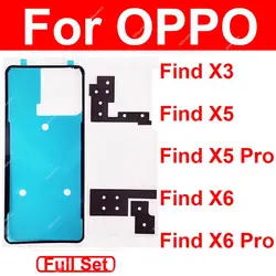 1 Set Back Battery Cover Adhesive For OPPO Find X3 X5 X6 Pro Rear Housing Battery Cover Sticker Parts