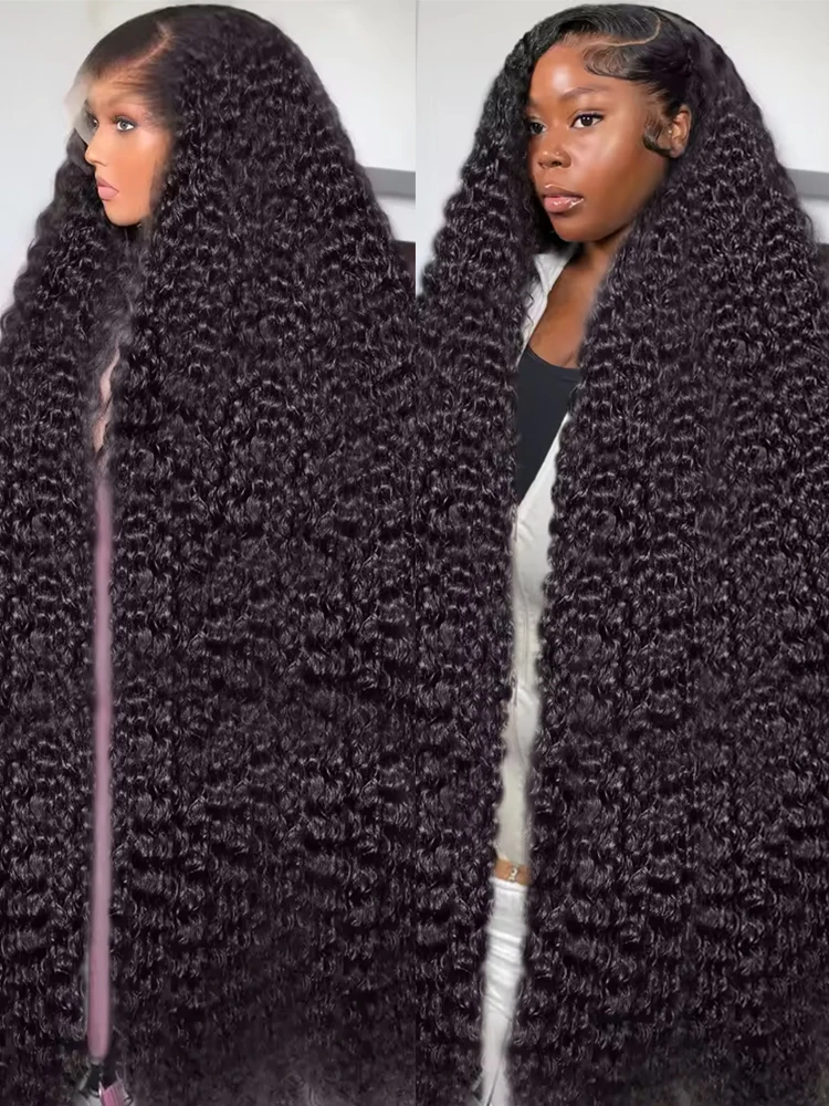 

40 46 дюймов HD 13x6 Волнистые вьющиеся кружевные фронтальные парики 40 46 дюймов Бразильские прозрачные 13x4 Глубокие волны Парики из натуральных волос на кружеве спереди