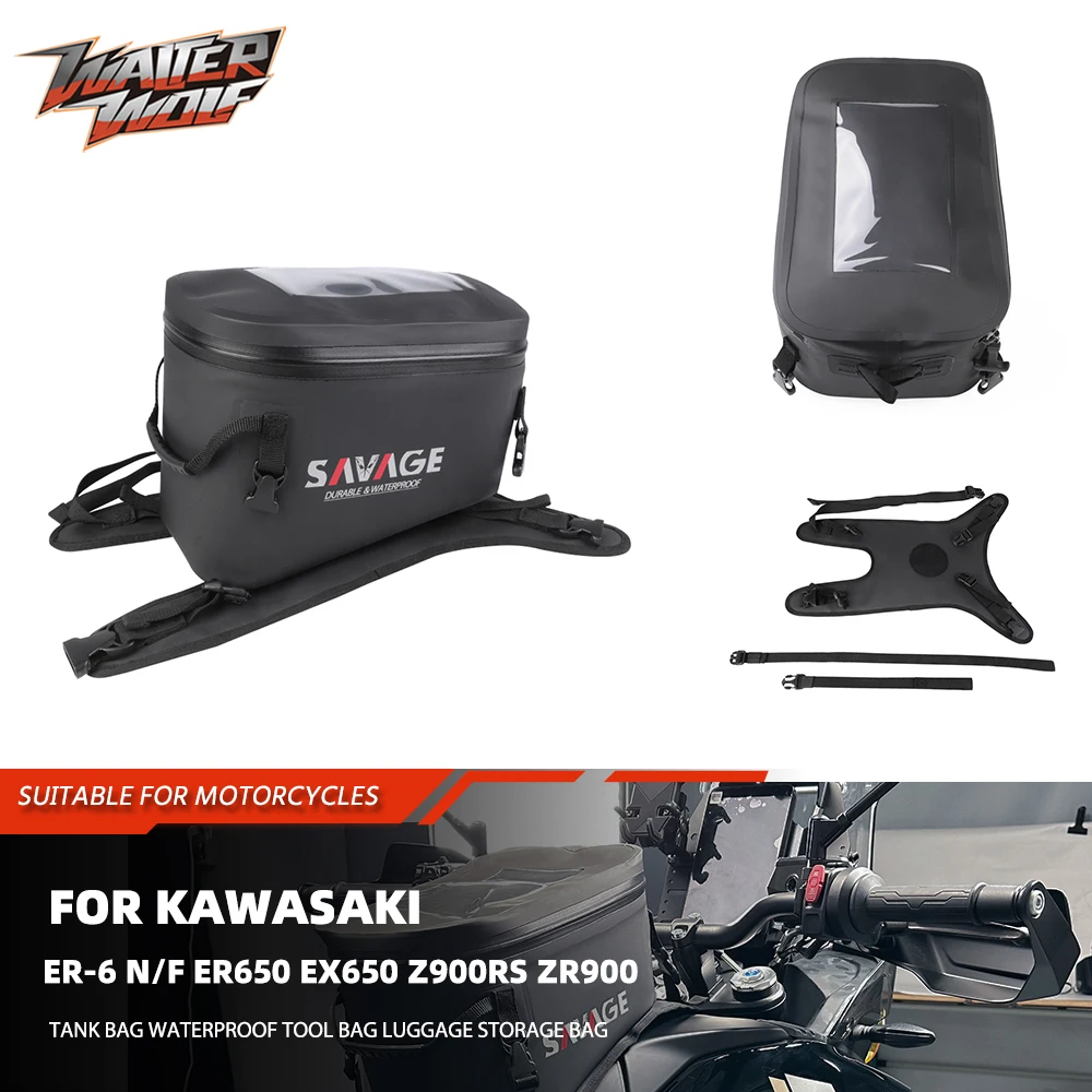 

Tank Bag Waterproof Storage For Kawasaki ER-6 N/F ER650 EX650 Z900RS ZR900 Z1000 /SX ZR1000 ZX1000 Ninja 650 ZX6R ZX10 R/RR Z800