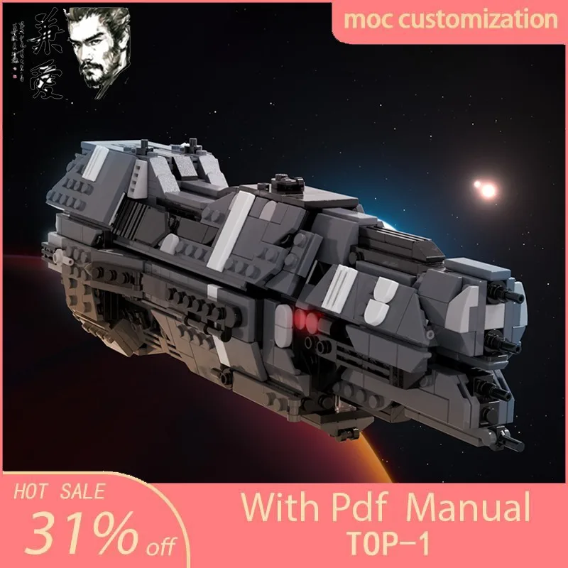 

913pcs Moc Battleship Valiant-class Super-Heavy Cruiser Building Blocks Creativity Assembly Bricks Kids DIY Christmas Toys Gifts