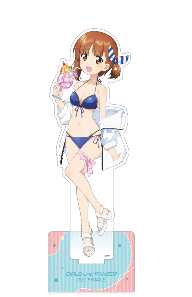 Anime Girls und Panzer Acrylic HD Stand Miho Saori Yukari  figure Stand Plate Cosplay Prop  present Charm Firend Christmas Gifts