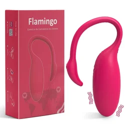 Flamingo APP Bluetooth Vibrating Egg Clitoris Stimulator G-spot Massager Vibrating Ball Magic Motion Vibrator Sex Toy For Woman