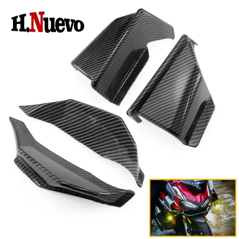 

For Honda ADV160 2022 - 2024 ADV160 Motorcycle Winglets Side Aero Wing Fairing Headlamp Eyebrow Cover Cowl Panel Accessories