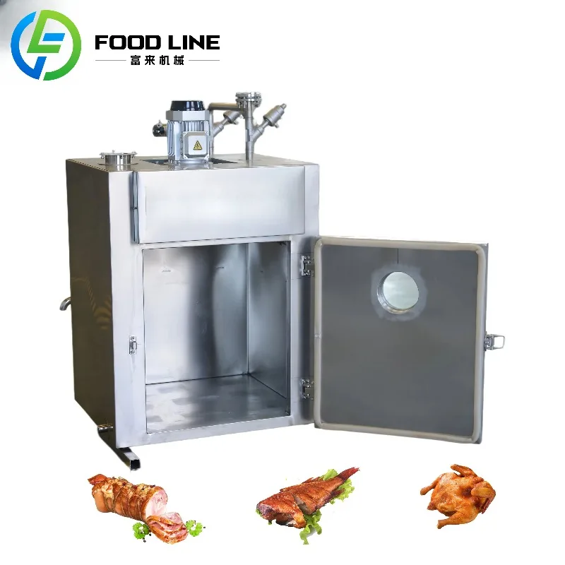 

Stainless Steel Commercial Large-Scale Meat Fish Sausage Smoking Smoker Smoke House
