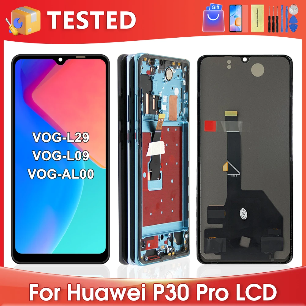 6.47\'\'For HUAWEI P30 Pro For P30Pro VOG-L29 L09 AL00 L04 AL10 HW-02L LCD Display Touch Screen Digitizer Assembly Replacement