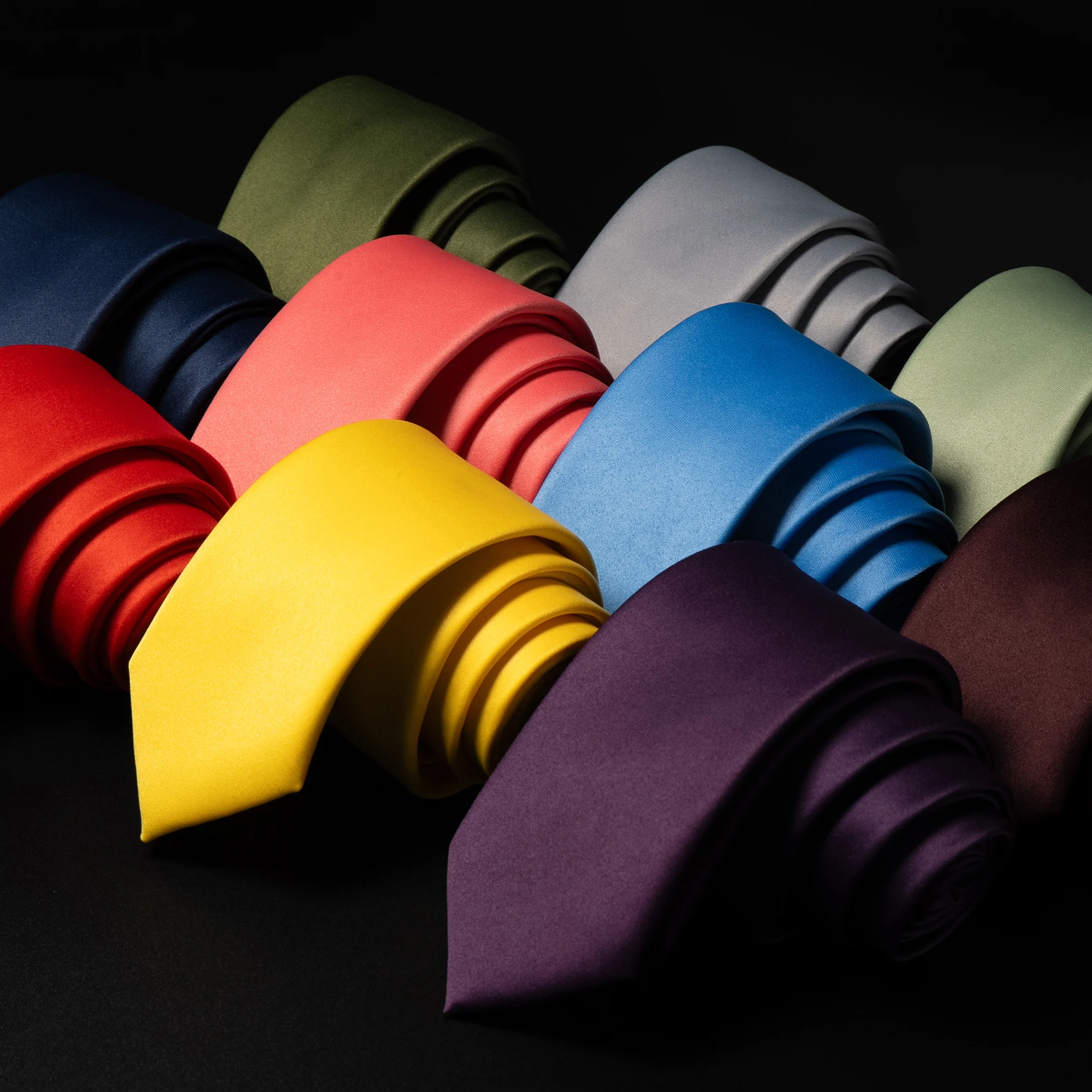 6cm Slim Solid Color Men Necktie Blue Black Plain Formal Neck Tie Multicolor Optional Cosplay Role Play Business Wedding Party