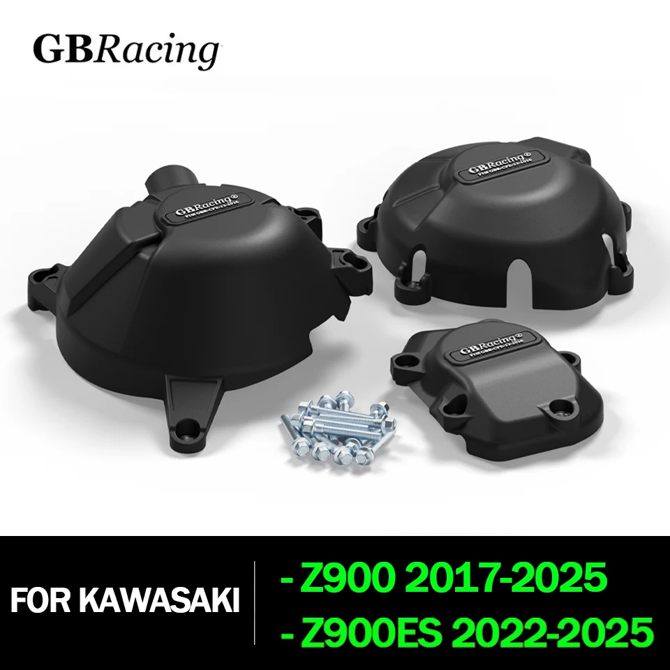 

аксессуары moto GBRacing Moto: комплект крышек двигателя (сцепление + вторичный) для KAWASAKI Z900 2017-2025 мото аксессуары
