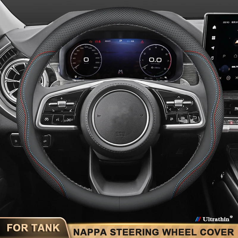 

Ultra-Thin Leather Car Steering Wheel Cover For Great Wall TANK 300 400 500 700 TANK300 TANK400 TANK500 TANK700 Auto Accessories