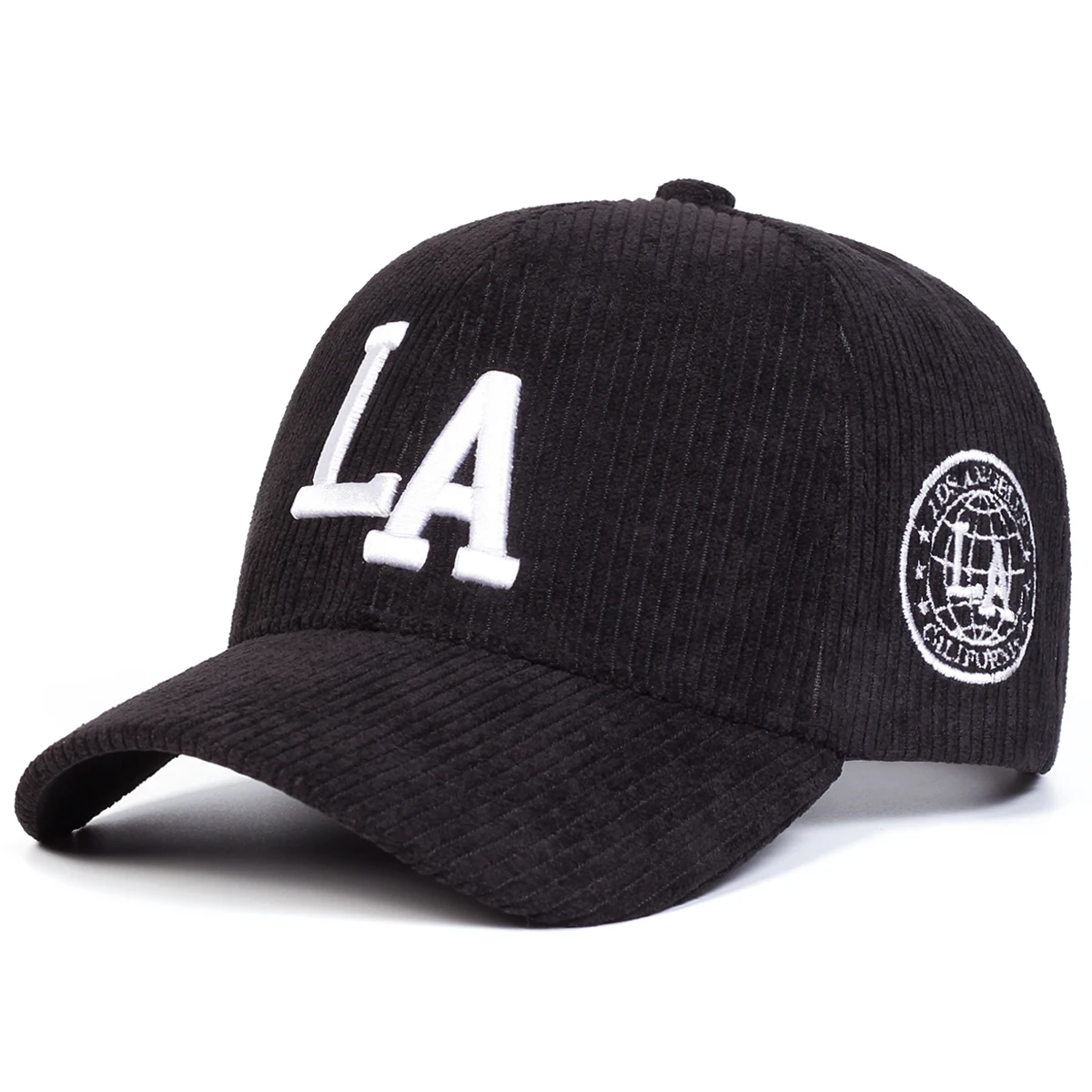 للجنسين LA إلكتروني التطريز سروال قصير قبعات البيسبول الربيع والخريف في الهواء الطلق قابل للتعديل قبعات عادية واقية من الشمس قبعة قبعة رياضية