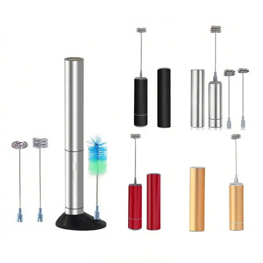 

Rechargeable Wireless Milk Frother 3 Speed Settings Wireless Operation Handheld Mixer Electric Power Handheld Design