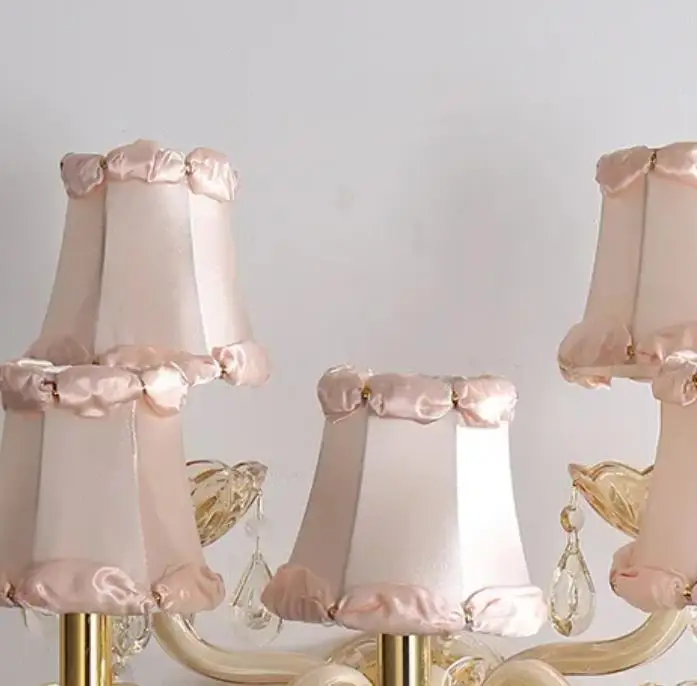 

European Style Wall Lamp Living Room TV Wall Lamp Bedroom Bedside Lamp Creative Home Lighting Decorative Crystal Lamps
