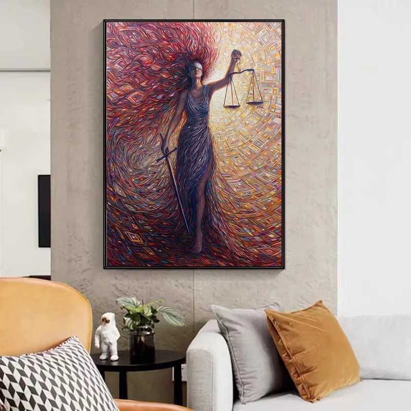 5D DIY Diamond Painting Painting Goddess Of Justice Lawyer Full Square&Round Embroidery Mosaic Cross Stitch Home Decor Sale