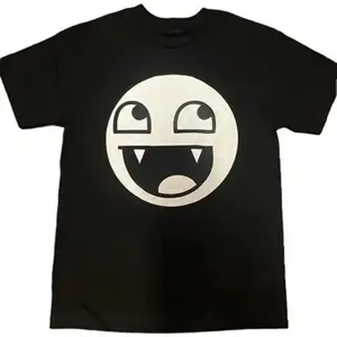 Epic Face Vampire Tişörtü Y2K Goth Emo Scene Tapout Affliction Rahat Yumuşak