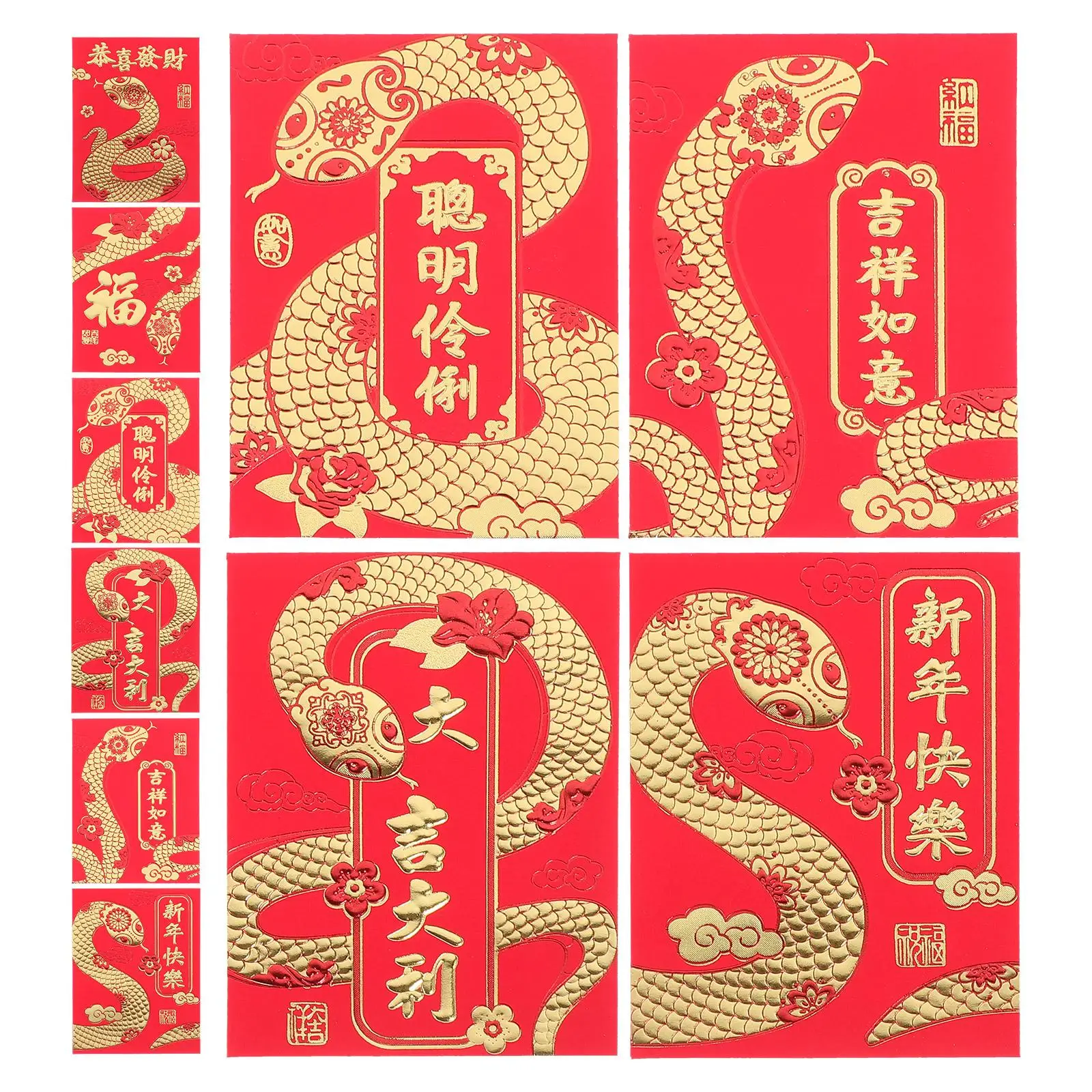 36 Pcs Lunar New Year Red Envelopes Money Pouch Homecoming Festival Spring Packet Personality