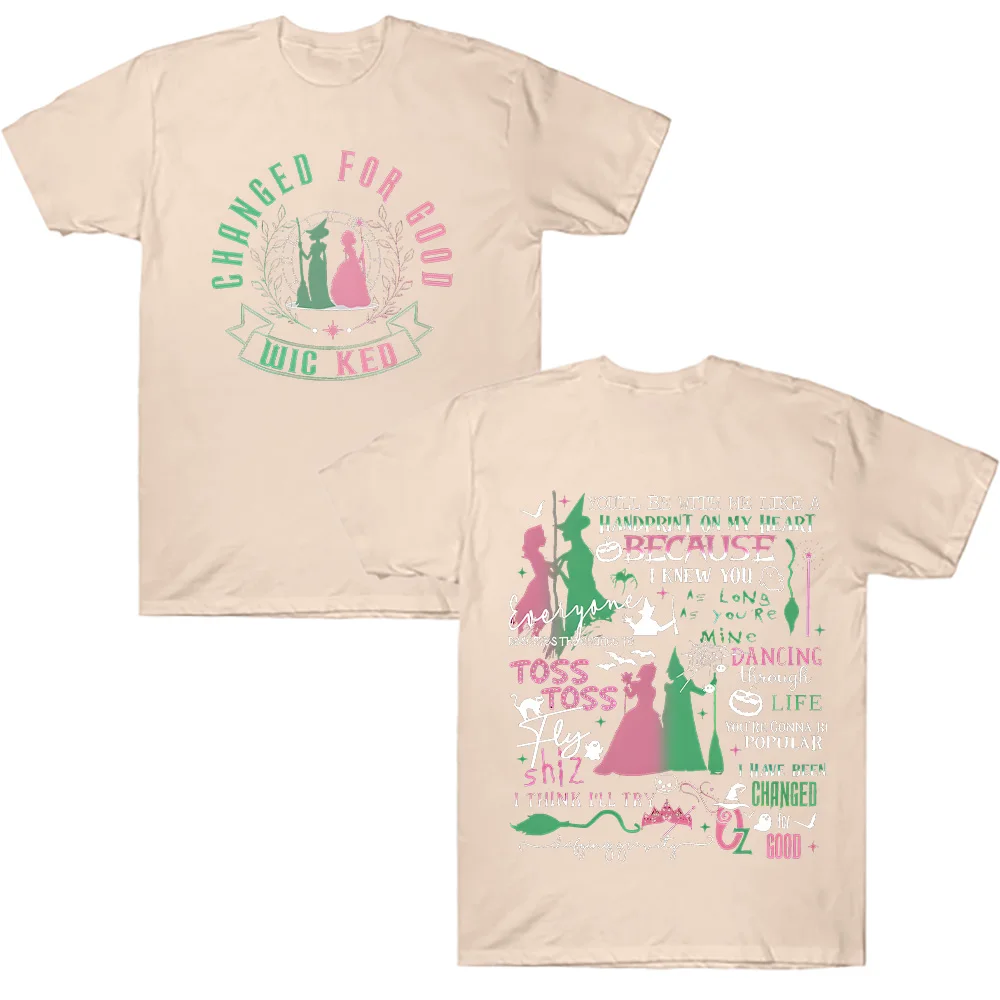 للجنسين عالية الجودة القطن تيز الشريرة ل جيدة تي شيرت تحديد الجاذبية مكنسة عصا سحرية معالج الفيلم مروحة فضفاضة تي شيرت