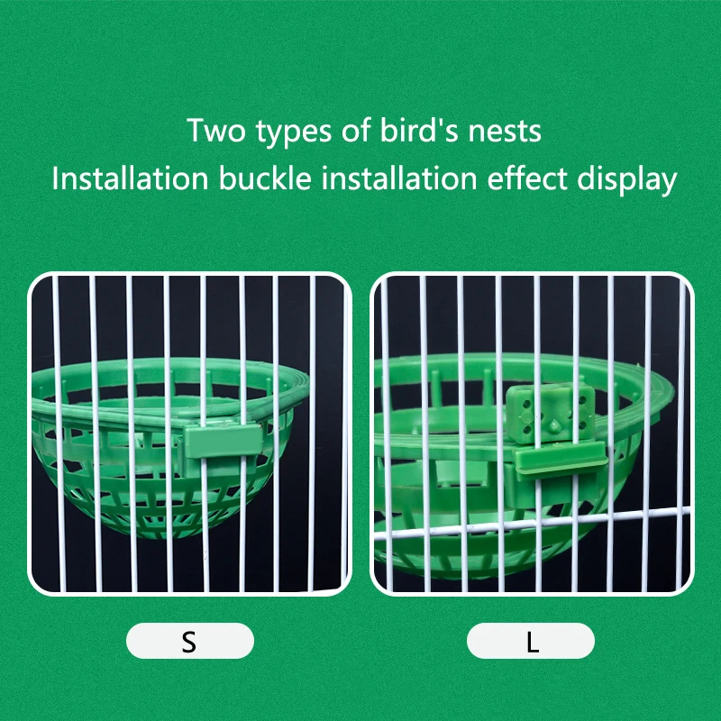 Plastic Canary Nest Cage Decorative Cages Bird Eggs Nest Pan Pet Birds Hatching Tools Supplies Bird Hatching Accessories