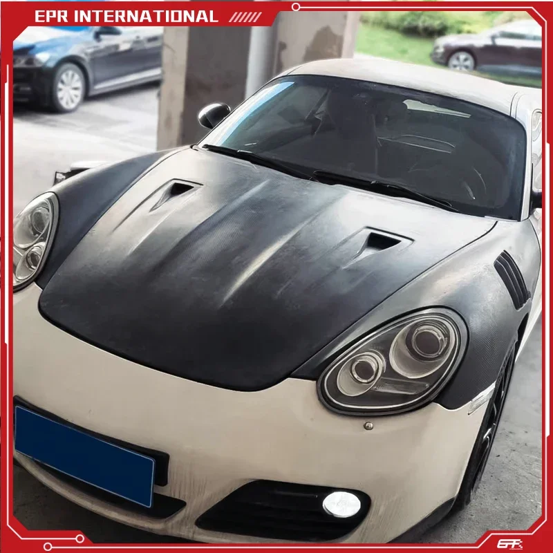 

Porsche Cayman 987 | Капот в стиле GT3RS — высококачественное FRP/углеродное волокно — легкое и аэродинамическое обновление