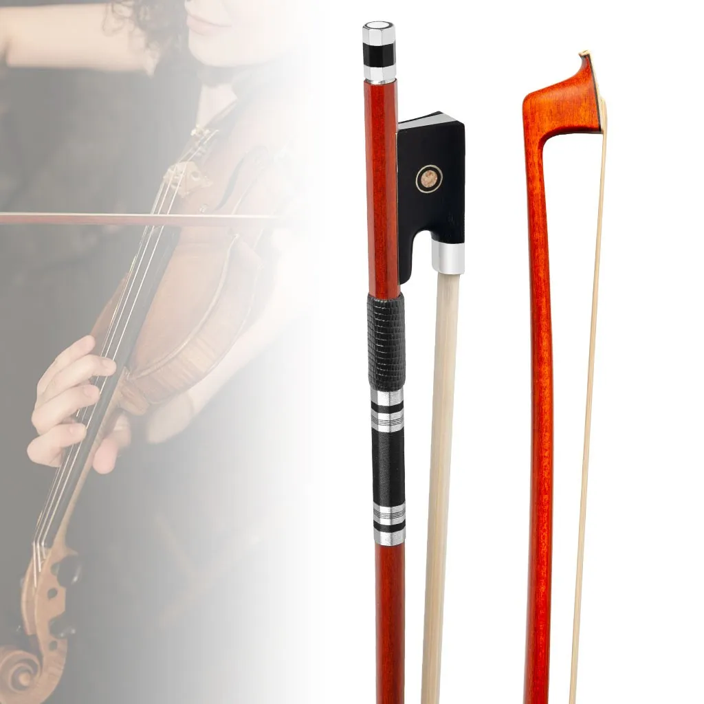 

Advanced Pernambuco Violin Bow 4/4 Fiddle Bow Pure Silver Fitting Violino Arco