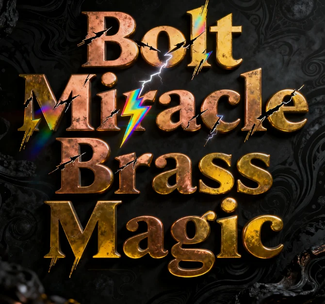 Bolt Miracle Brass Close-Up Magic Trick Ring Into Bolt Illusion Stage & Close-Up Props for Magicians