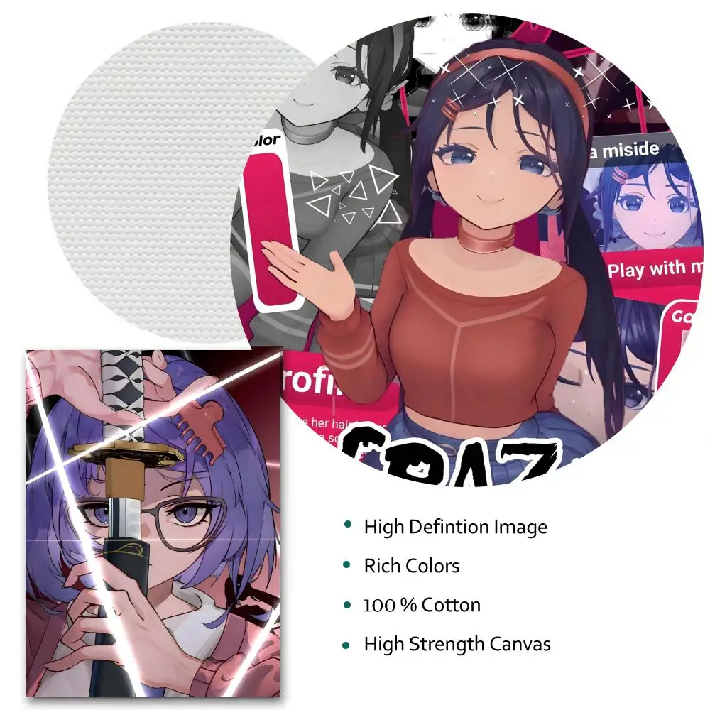 ملصق HD أنيمي موضوع ساخن المغني/OST/فيلم مقاوم للماء الذاتي عصا ديكور المنزل لعبة فيديو M-MiSide ميتا أنيمي #6