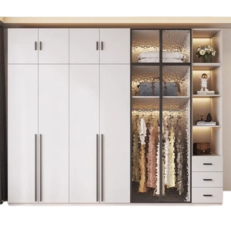 Storage Designs Wardrobe Clothes Bedroom Luxury Black Tall Wardrobe Modern Cabinet Cheap Armadio Guardaroba House Furniture