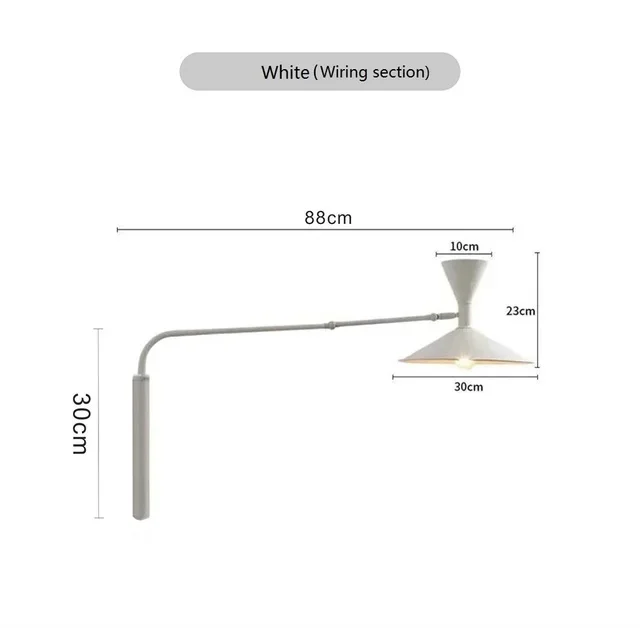Marseille wandlamp Creatieve wandlamp Verstelbaar industrieel designlicht voor woonkamer Draaibaar slaapkamerbedlampje