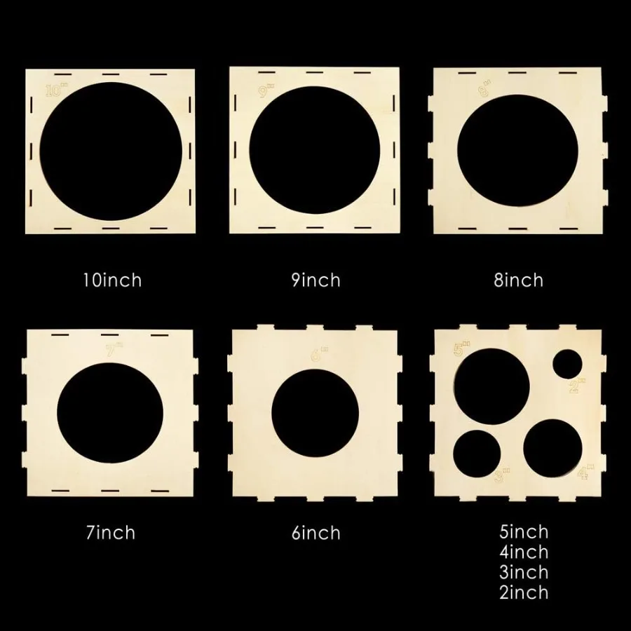 9 أحجام للطي الخشب بالون Sizer مكعب صندوق للبالونات الزينة أقواس البالونات أعمدة 210 بوصة