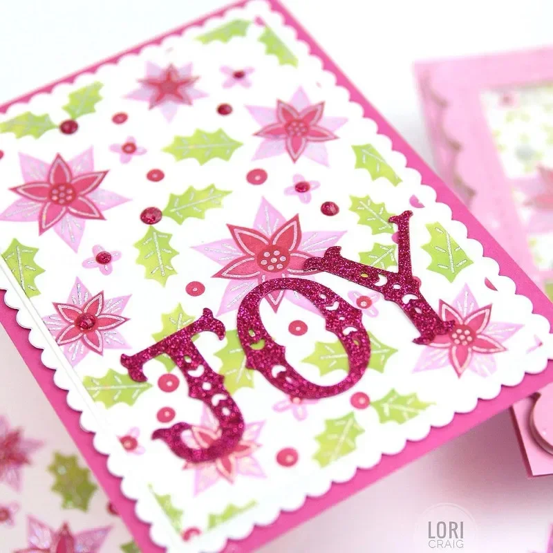September Scattered Holiday Blooms Metal Cutting Dies DIY Scrapbooking Photo Album Decorative Embossing PaperCard Crafts