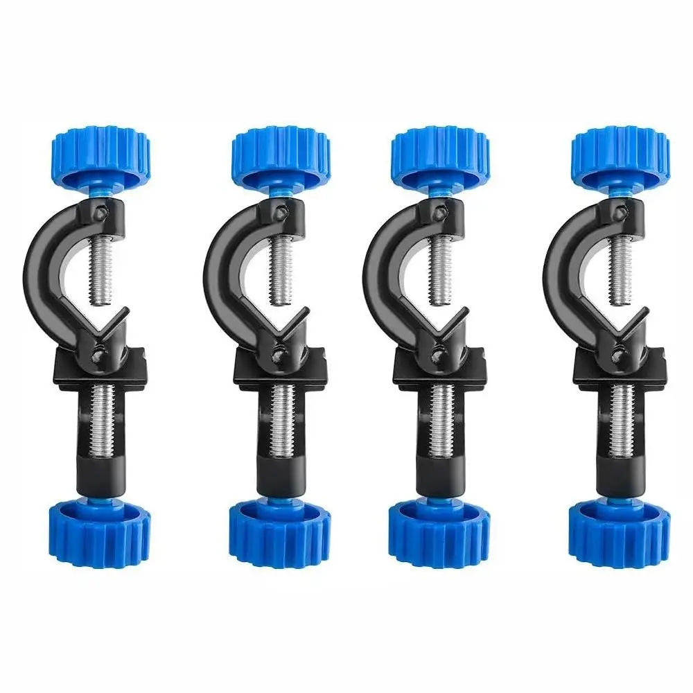 Lab Stand Clamp Holder, 4 Pack, Aluminum Alloy Right Angle Lab Stand Clamp Holder with Boss Head Rods up to 18mm in Dia