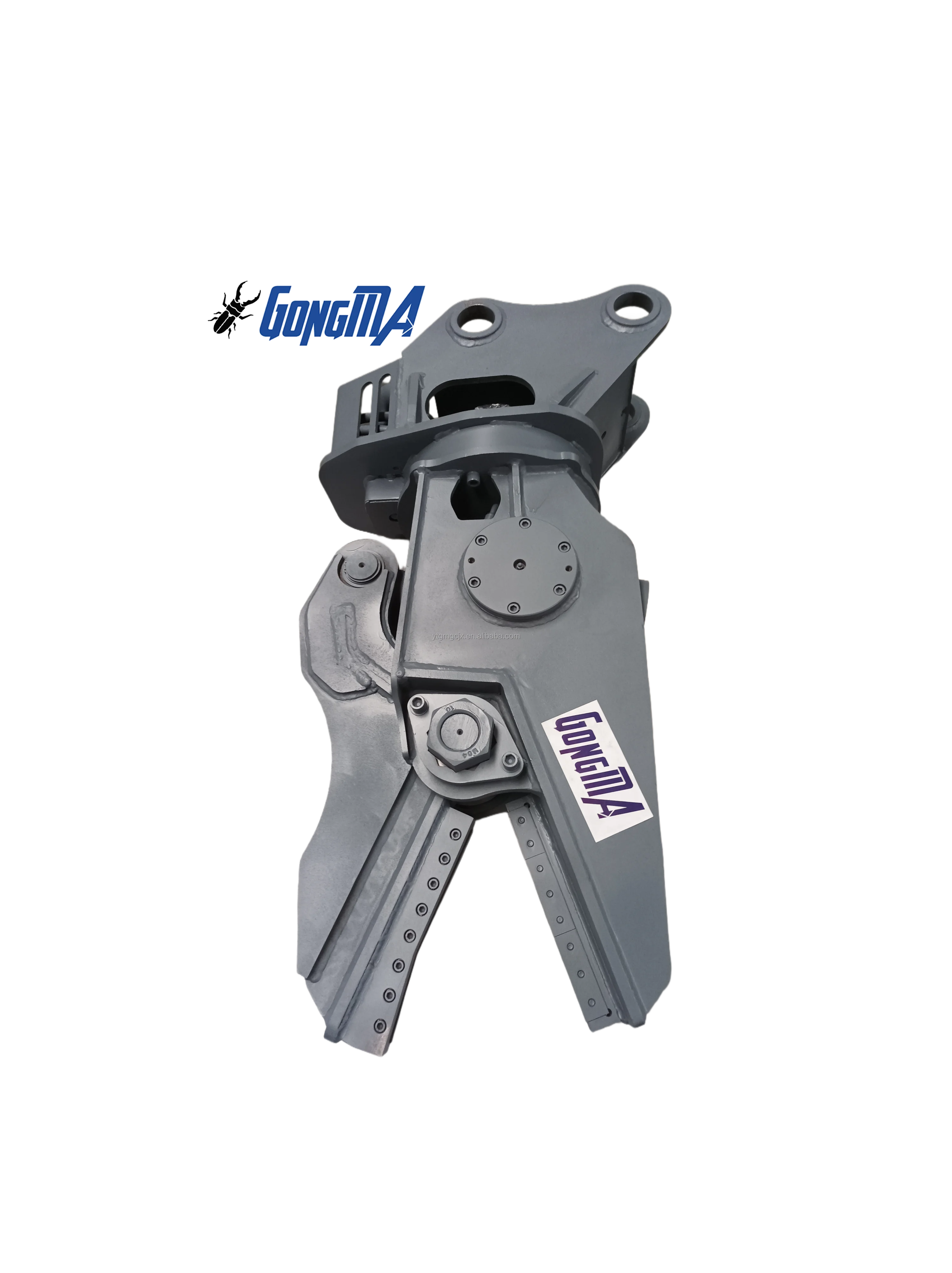 PCgongma Mini Excavator Hydraulic Pincer Shear Attachments 3-8Ton Capacity 360 Rotating Q355b Nm500 Material Oil Cylinder Car
