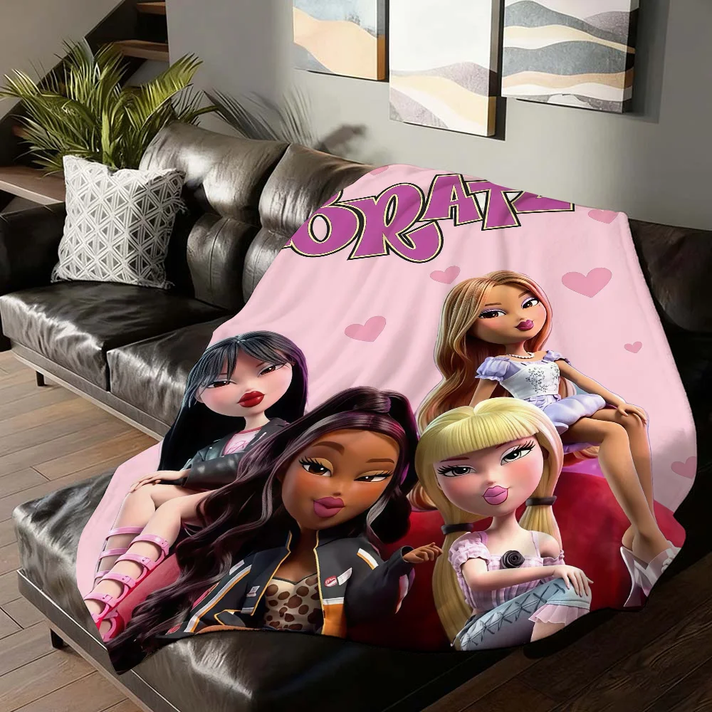 

Модное одеяло B-Bratz для девочек, дивана, офиса, кровати, самолета, путешествий, сна, чтения, отдыха, кемпинга, мягкое и теплое