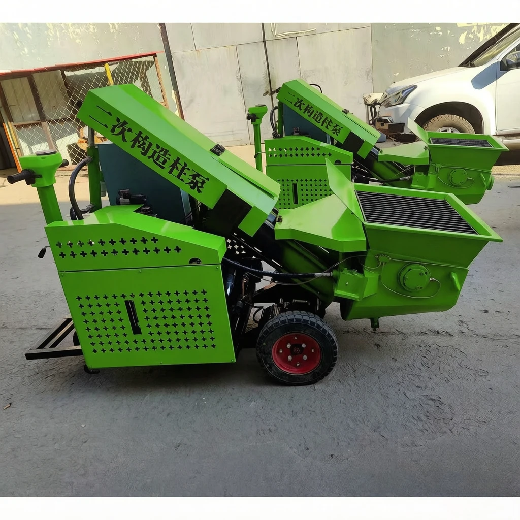 Factory Wholesale Concrete Pump Mobile Concrete Mixer Pump Truck on Wheels Construction Engineering Concrete Delivery Pump