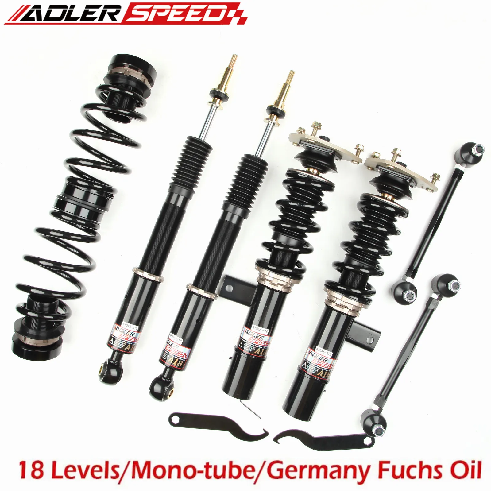 

ADLERSPEED 18 Way Adjustable Coilovers Suspension Kit For Volkswagen Passat (B7/B8) 12-19