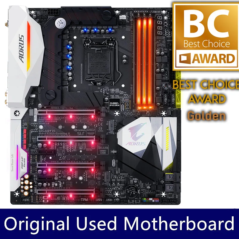 Gigabyte AORUS Z270X-Gaming 9 AORUS G-Z270X-Gaming 9 Thunderbolt3 Z270 64GB LGA1151 Motherboard