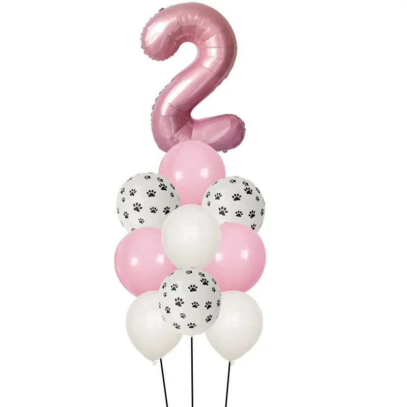 10pcs Dog Paw Party Supplies 12