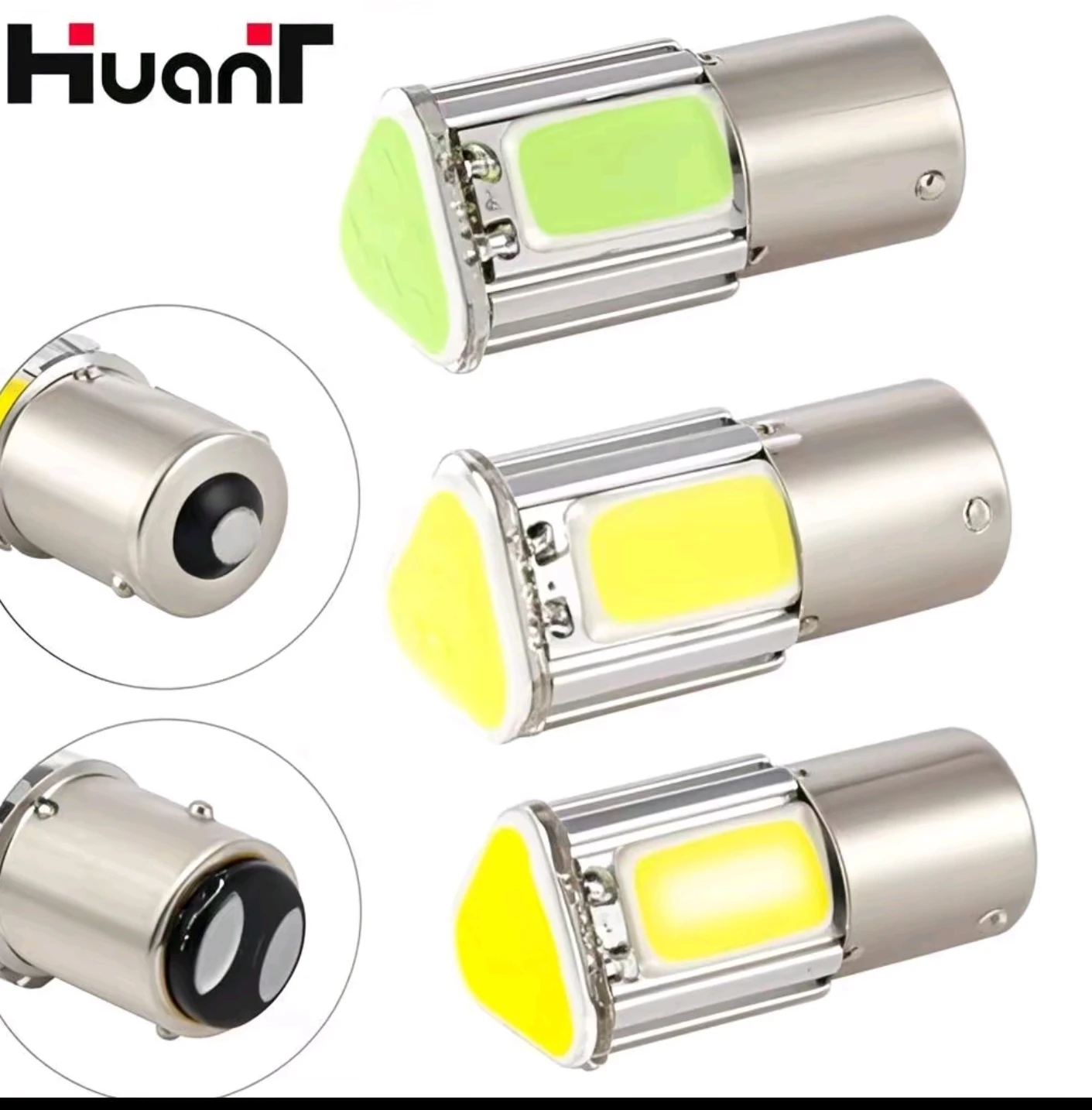 2x Auto Car COB 382 1156 LED Reverse Fog Light Bulbs Brake Tail Light Indicator