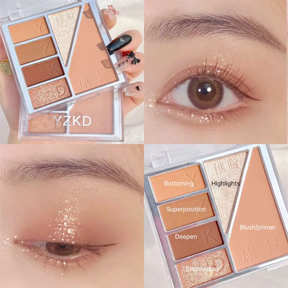 Waterproof Eye Shadow High Color Rendering Sweatproof Delicate Eye Shadow Fit Long Lasting Eye Shadow Lasting Water Proof Smooth