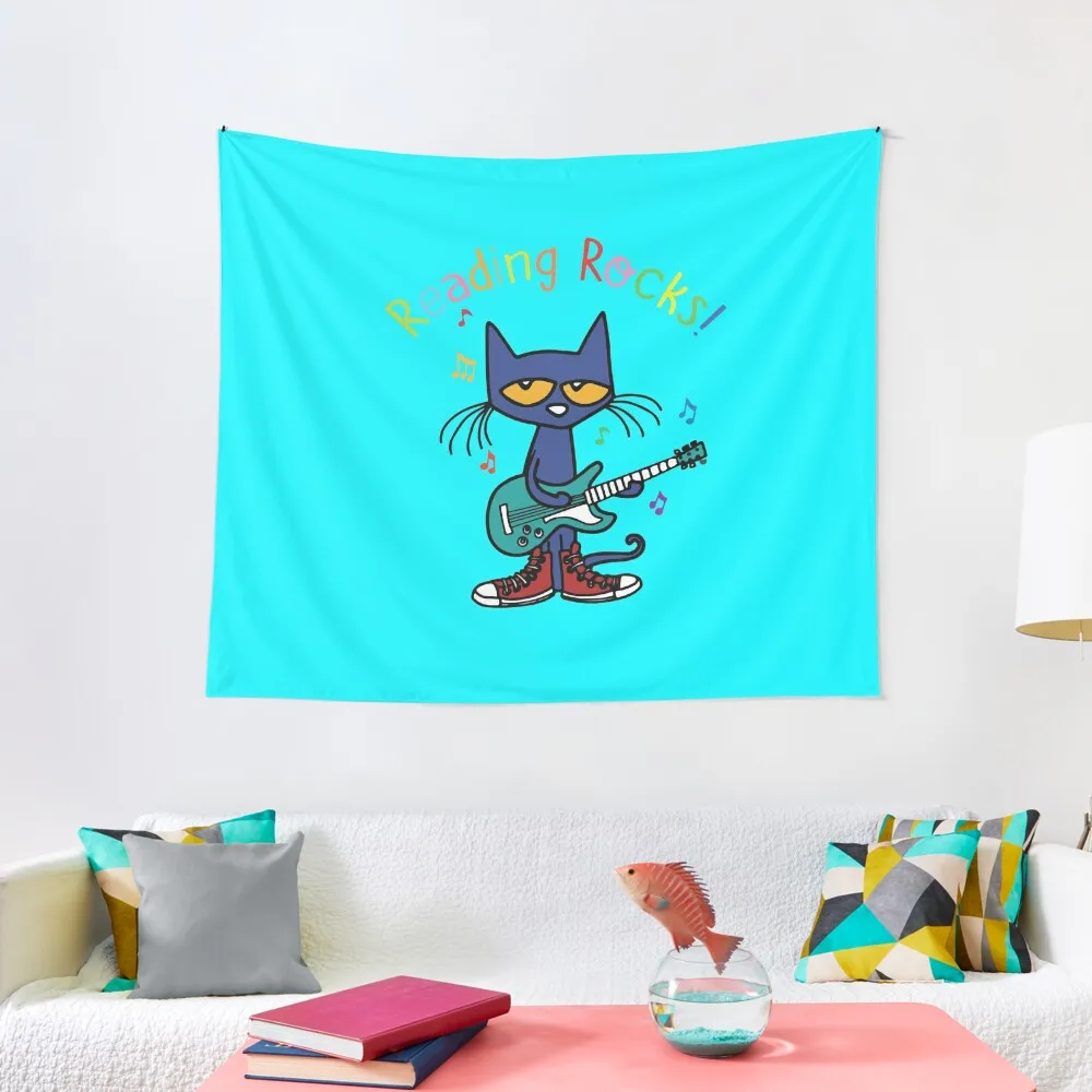 

Reading rock pete the cat Tapestry Cute Room Decor Home And Comfort Decor Tapestry