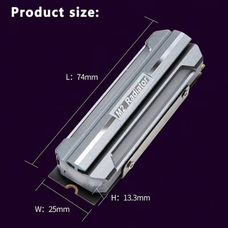 New ICE Whale M.2 2280 SSD Heat Sink ARGB Sync Lighting Effect M.2 Nvme Solid State Drive Radiator