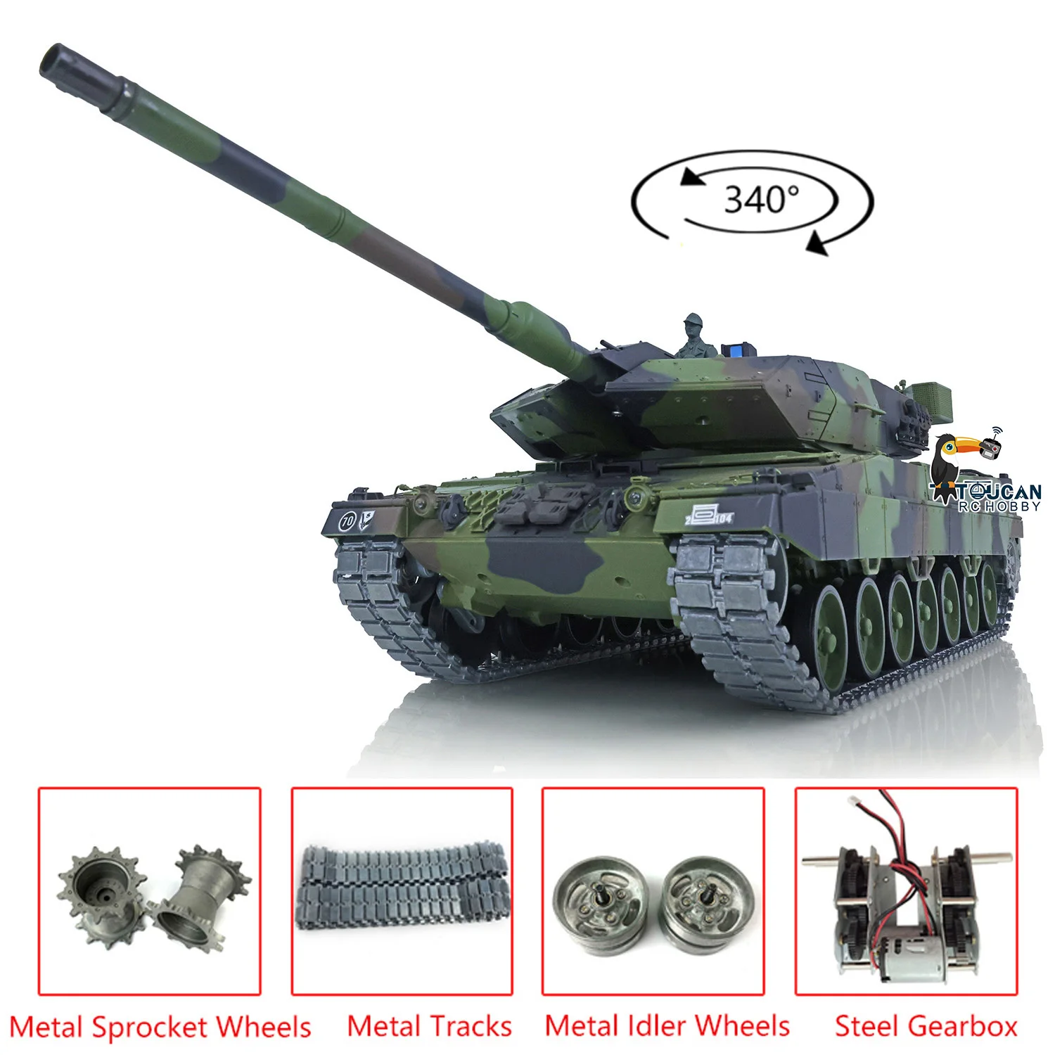 

Heng Long масштаб 1/16 RTR RC Tank 7.0 Модернизированная металлическая версия Немецкий Leopard 2A6 Танк с дистанционным управлением 3889 Автомобили Подарки Игрушки Panzer