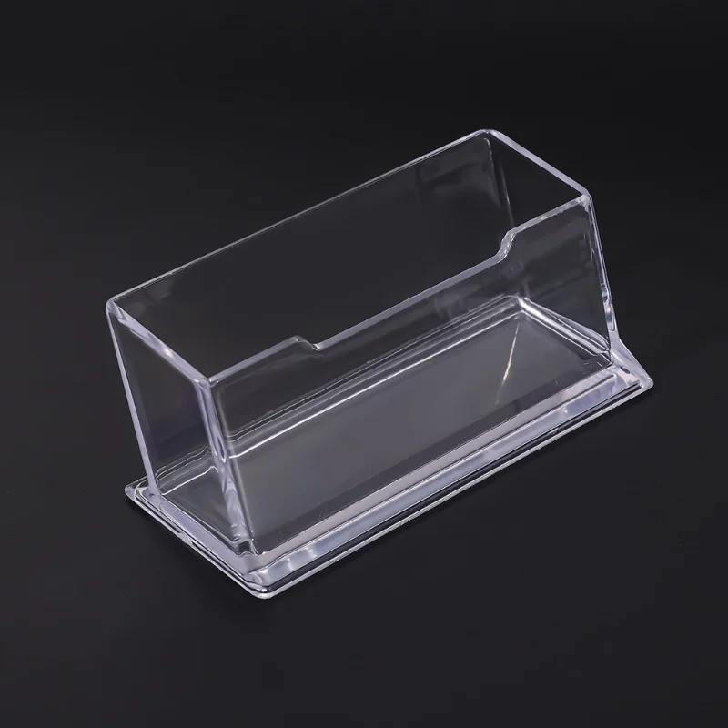 Business Card Holder Transparent Acrylic Card Storage Box Business Large Capacity Office Desktop Business Card Box Display Stand