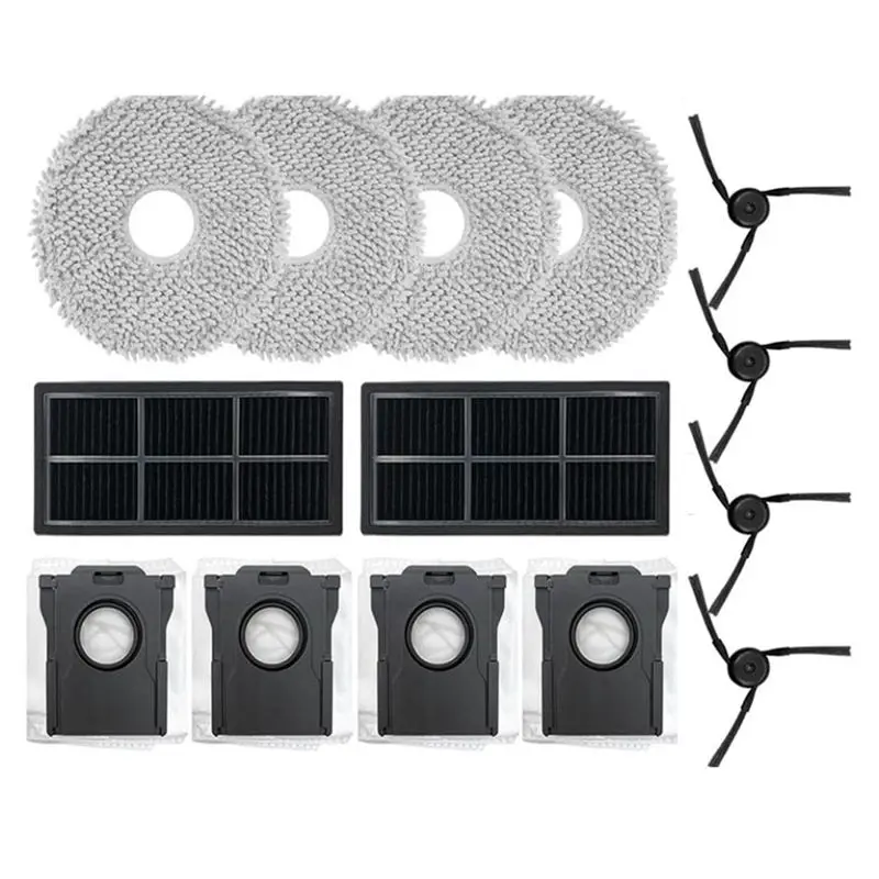 

Комплект запчастей A50F-14PCS для робота-пылесоса Dreame X40 Ultra / X40 Pro Ultra / S30 Pro Ultra: боковые щетки, фильтры, салфетки для влажной уборки, мешки для сбора пыли