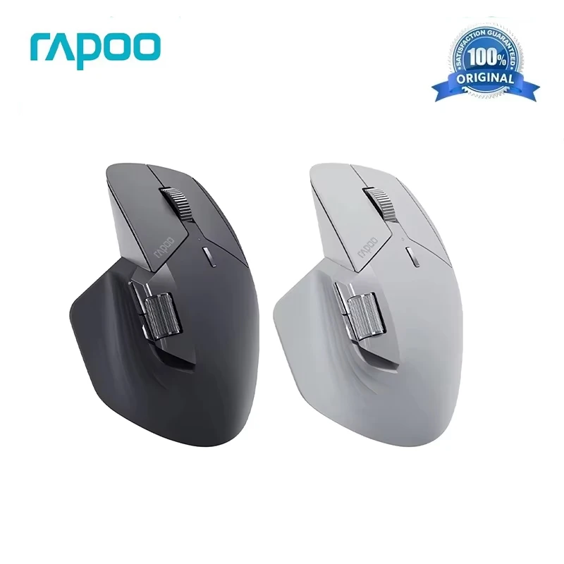 

Новая мышь RAPOO MT760, Bluetooth, беспроводная трехрежимная эргономичная мышь, геймерский аксессуар для компьютера, ПК, ноутбука, игрового офиса, подарка